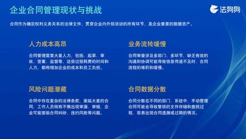 法狗狗LegalChat 助力企業(yè)合同管理數(shù)智化，打造全新法律服務(wù)生態(tài)
